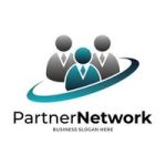 team-community-partners-logo-template-social-network-corporate-branding-identity-free-vector